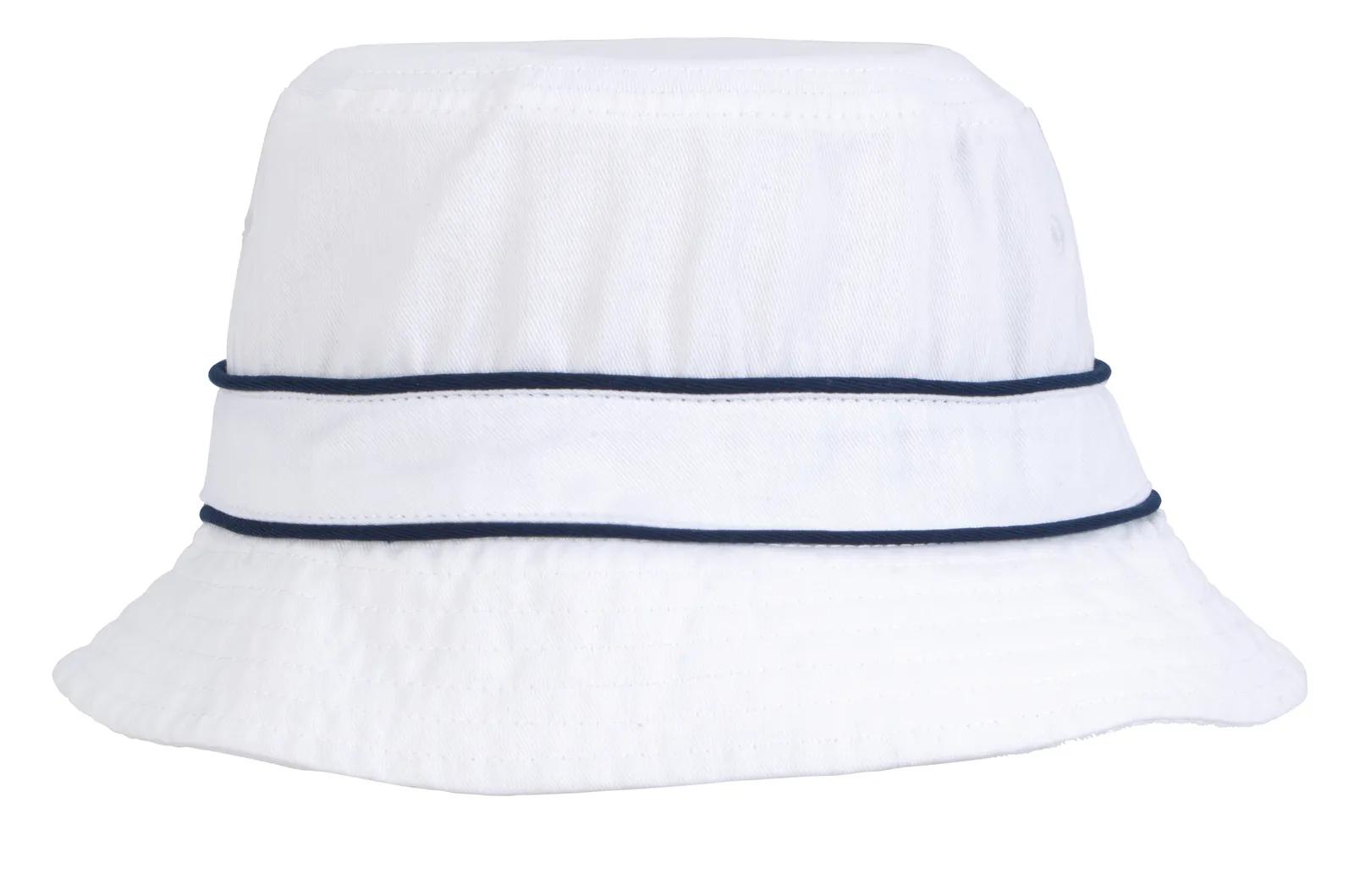 Bucket Hat Cotton Twill Contrast Trim Foldable (Unisex) - product view 6