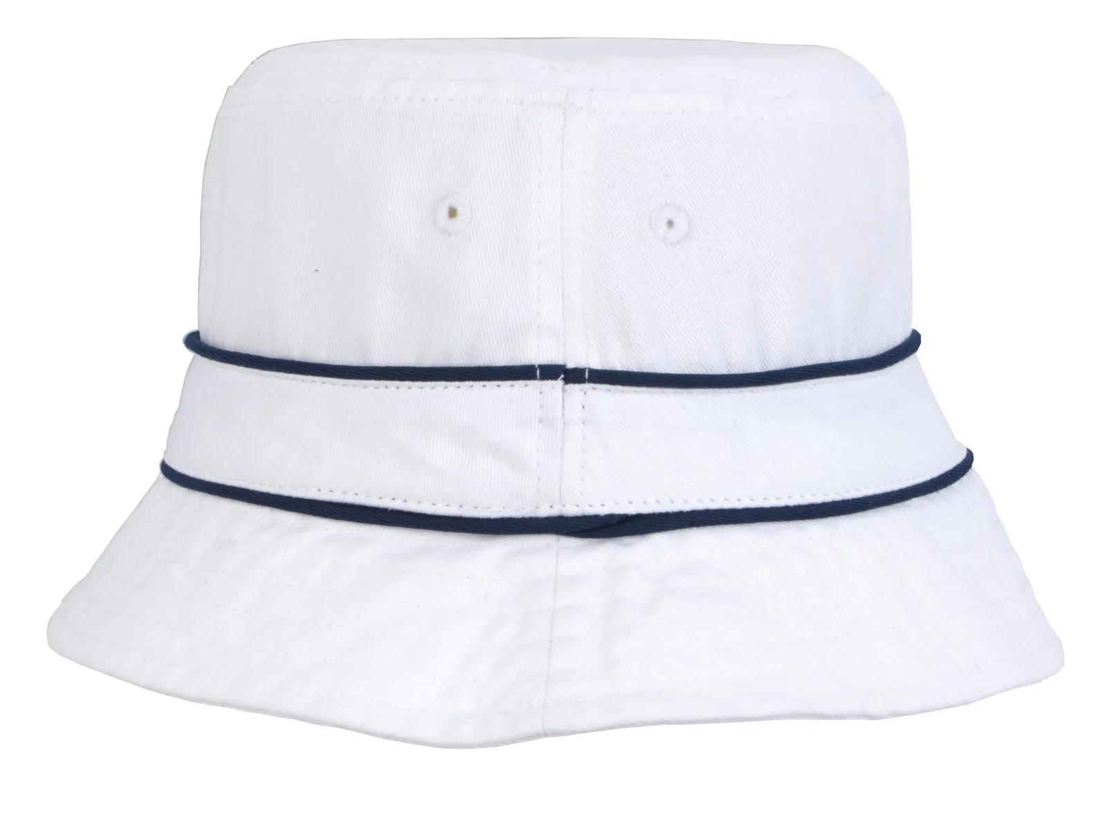Bucket Hat Cotton Twill Contrast Trim Foldable (Unisex) - product view 7