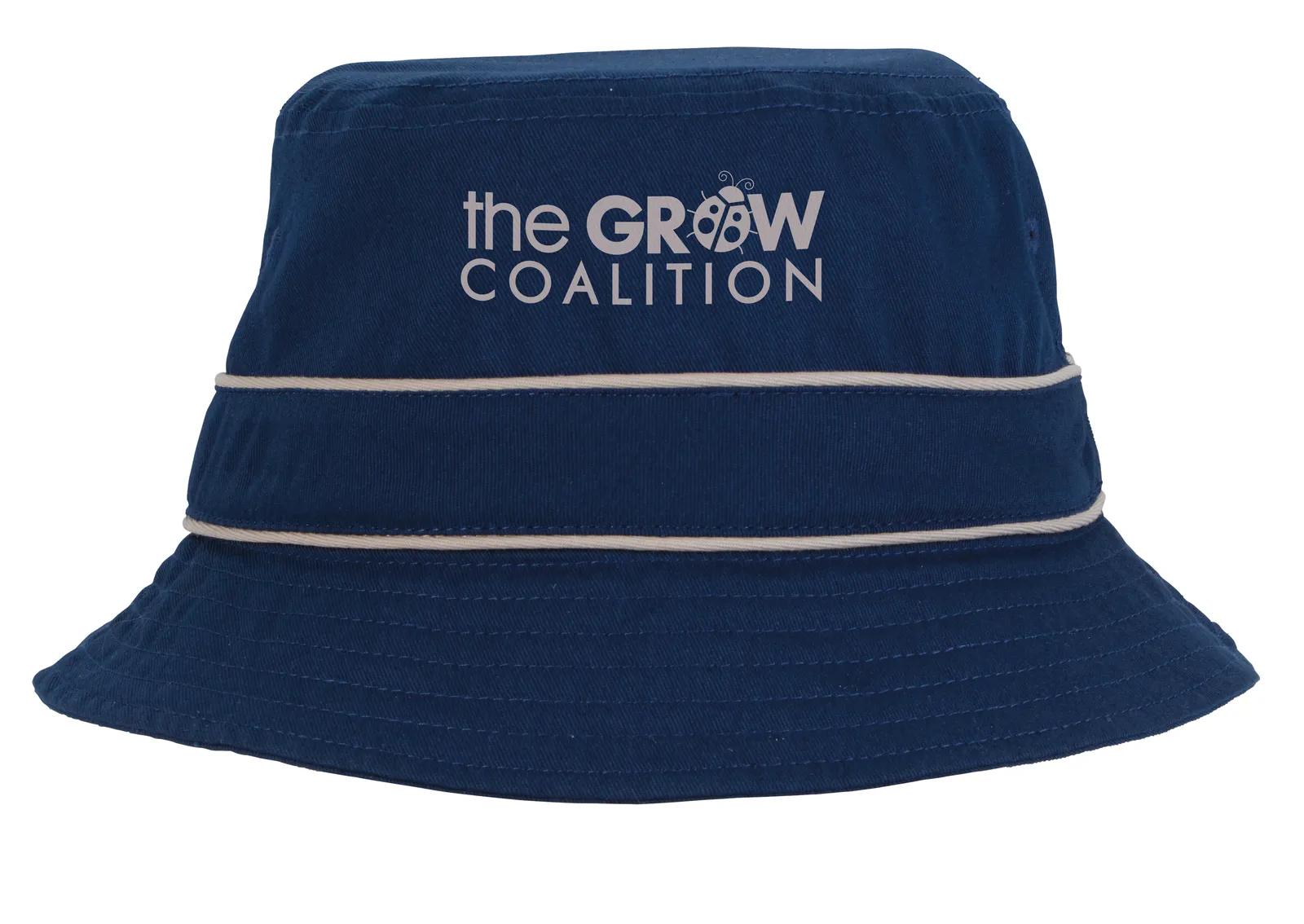 Bucket Hat Cotton Twill Contrast Trim Foldable (Unisex) - product view 9
