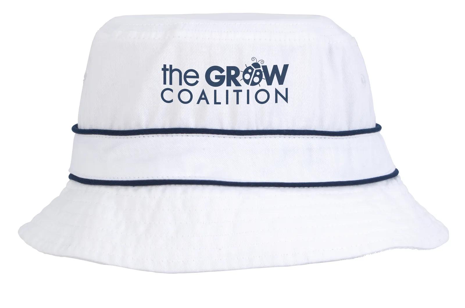 Bucket Hat Cotton Twill Contrast Trim Foldable (Unisex) - product view 10