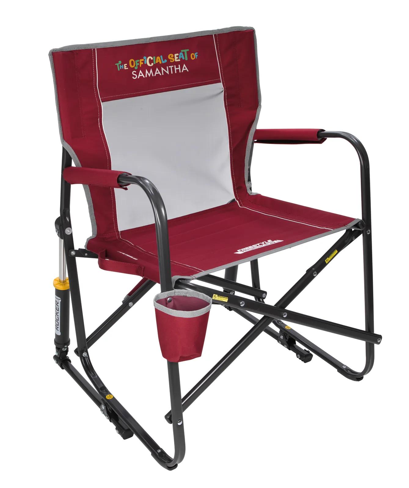 Rocking Chair Freestyle Mesh Back Foldable - 34.8 x 24.4 x 25 in - product view 4