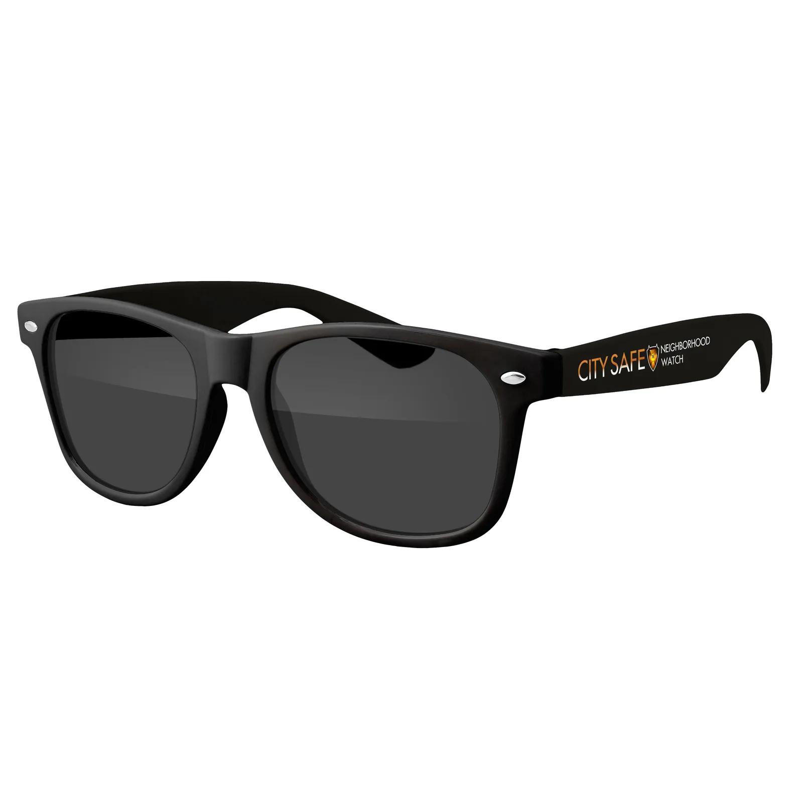 Two-Tone Retro Sunglasses Black Frame UV400 - 5.75 x 6 in - product view 2