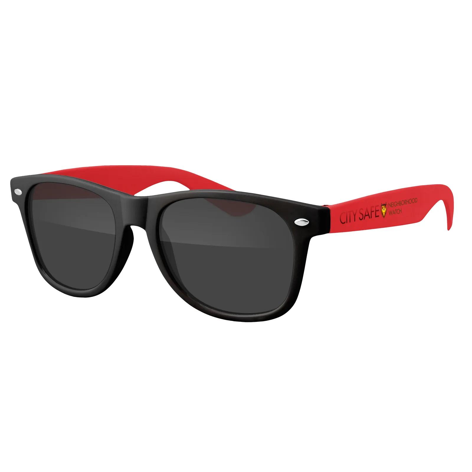 Two-Tone Retro Sunglasses Black Frame UV400 - 5.75 x 6 in - product view 6