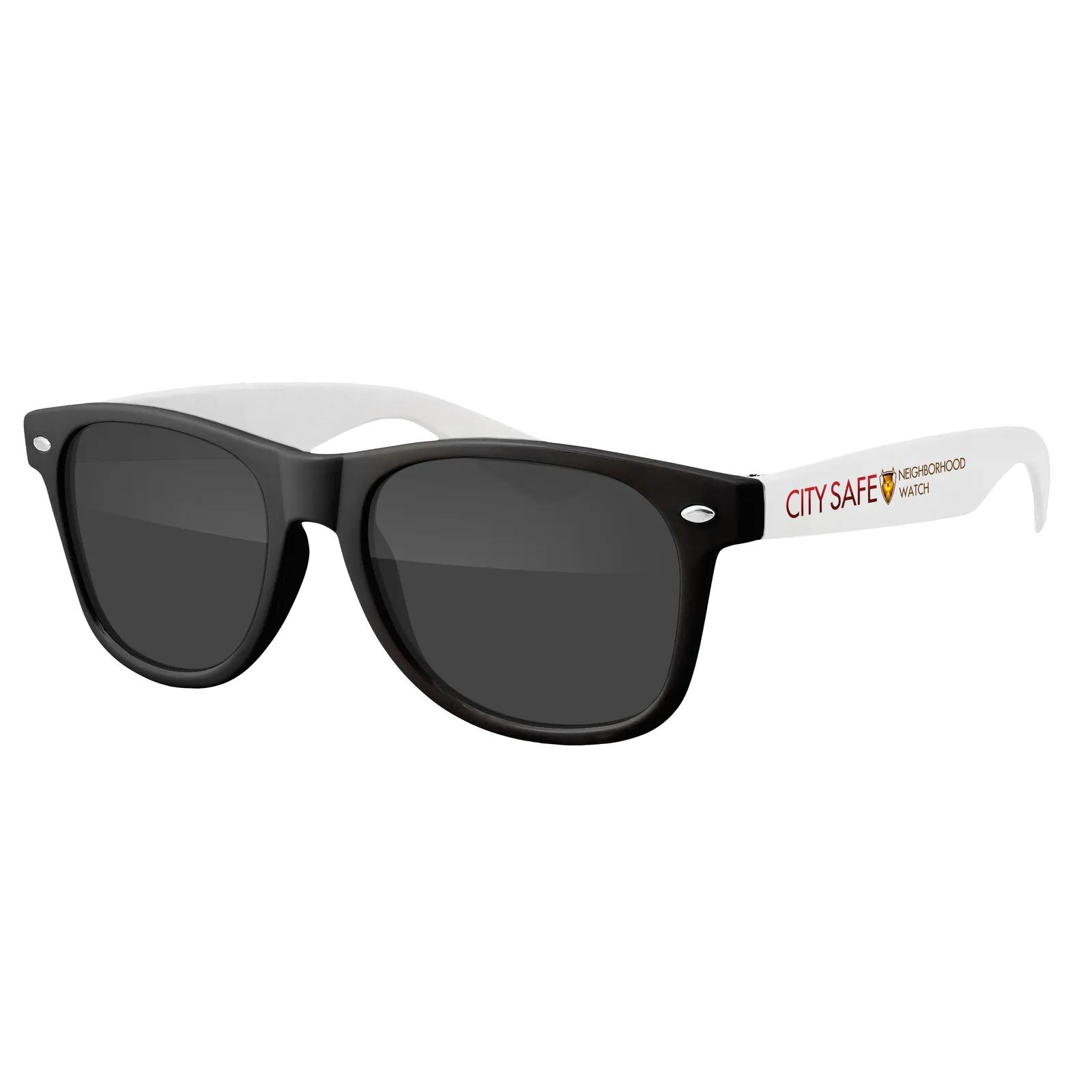 Two-Tone Retro Sunglasses Black Frame UV400 - 5.75 x 6 in - product view 8