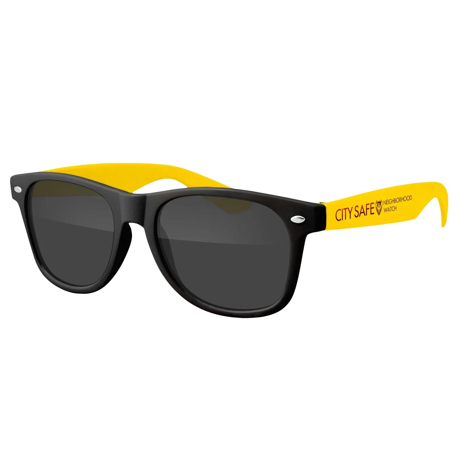 Two-Tone Retro Sunglasses Black Frame UV400 - 5.75 x 6 in - product view 9