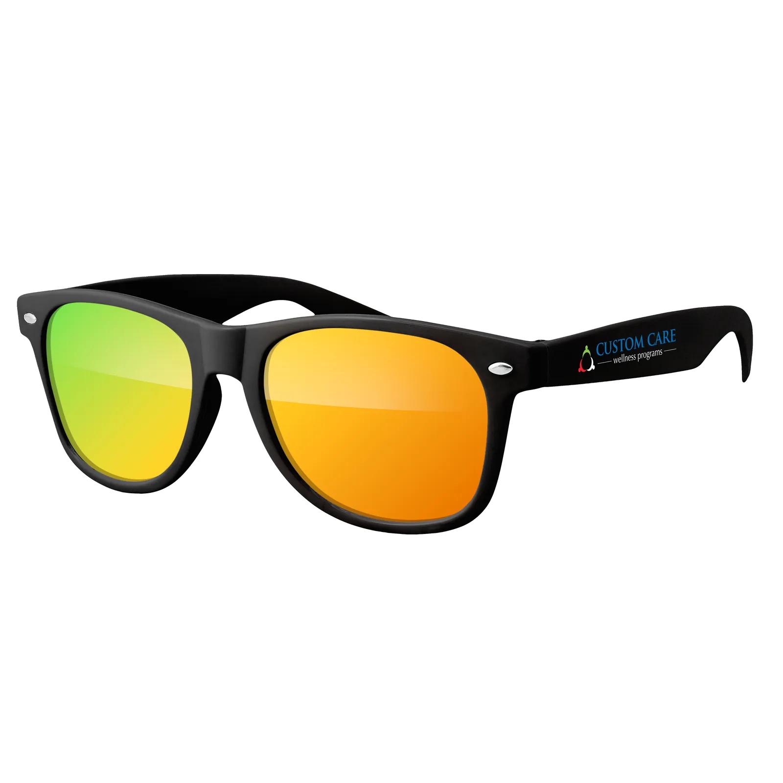Retro Mirrored Sunglasses Polycarbonate UV400 - 5.75 x 6 in - product view 3