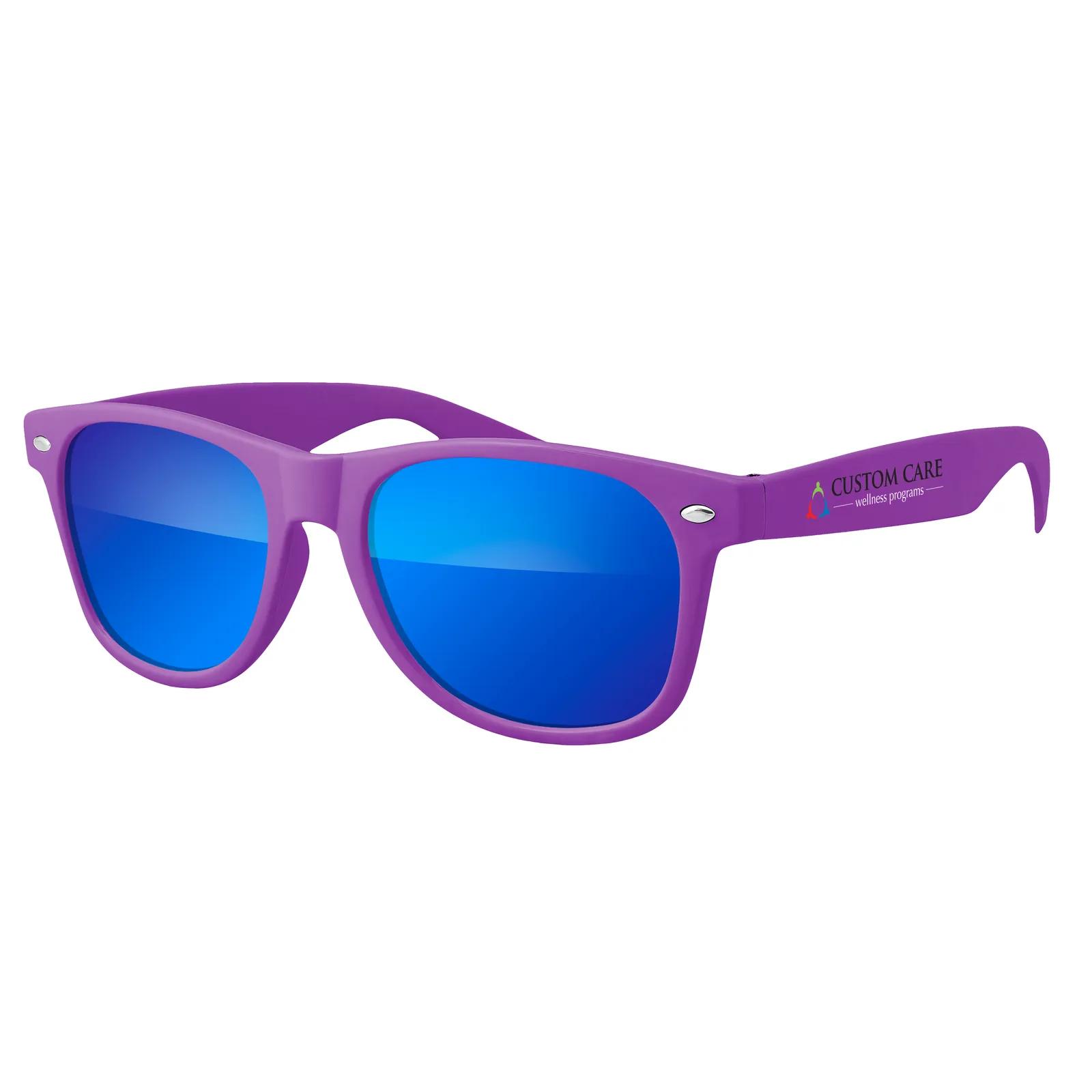 Retro Mirrored Sunglasses Polycarbonate UV400 - 5.75 x 6 in - product view 12