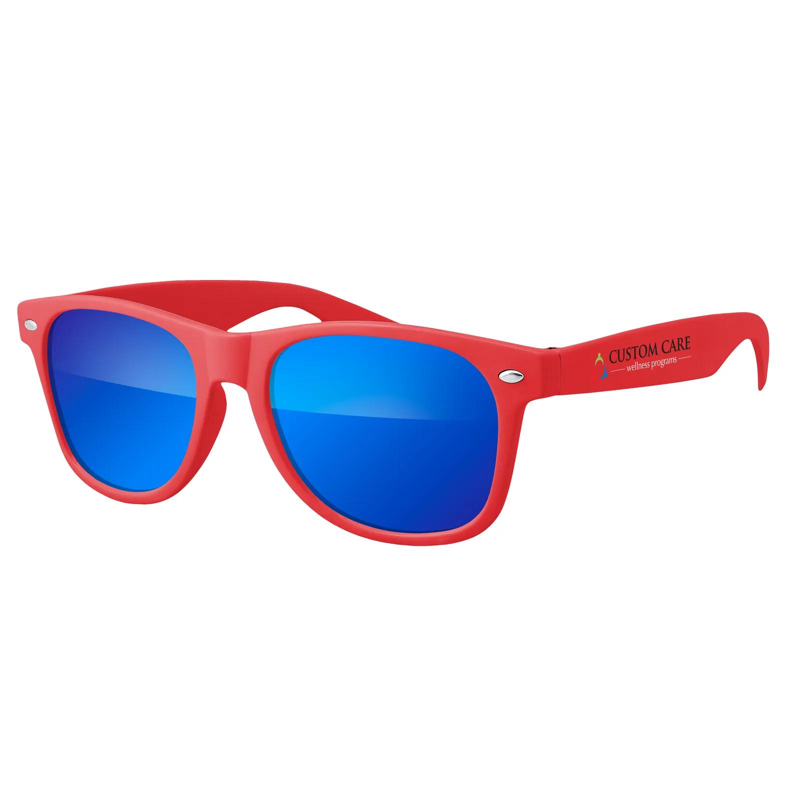 Retro Mirrored Sunglasses Polycarbonate UV400 - 5.75 x 6 in