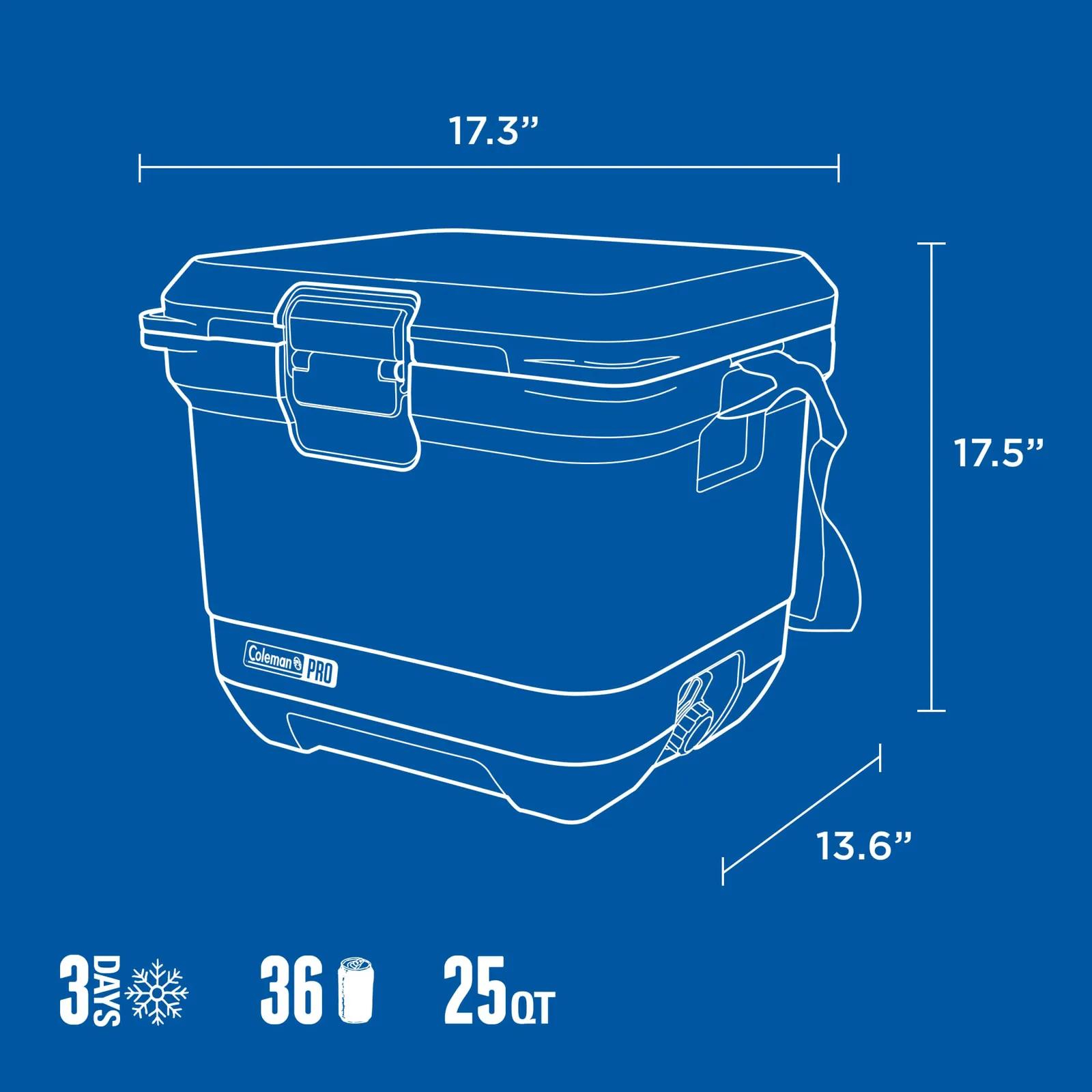 Hard Cooler Insulated Steel Latch - 25 Quart - product view 20