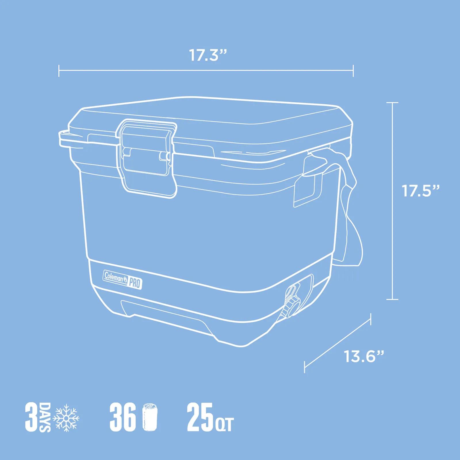 Hard Cooler Insulated Steel Latch - 25 Quart - product view 24