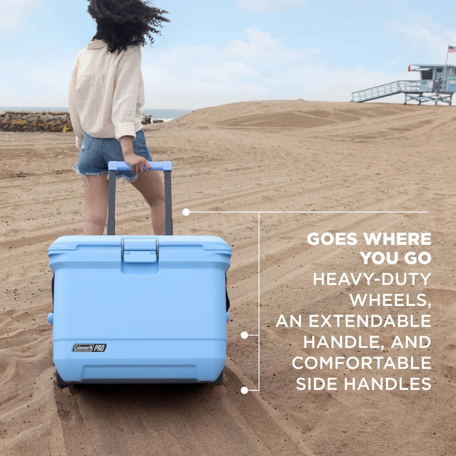 Wheeled Hard Cooler Insulated Heavy-Duty - 55 Quart - product view 17