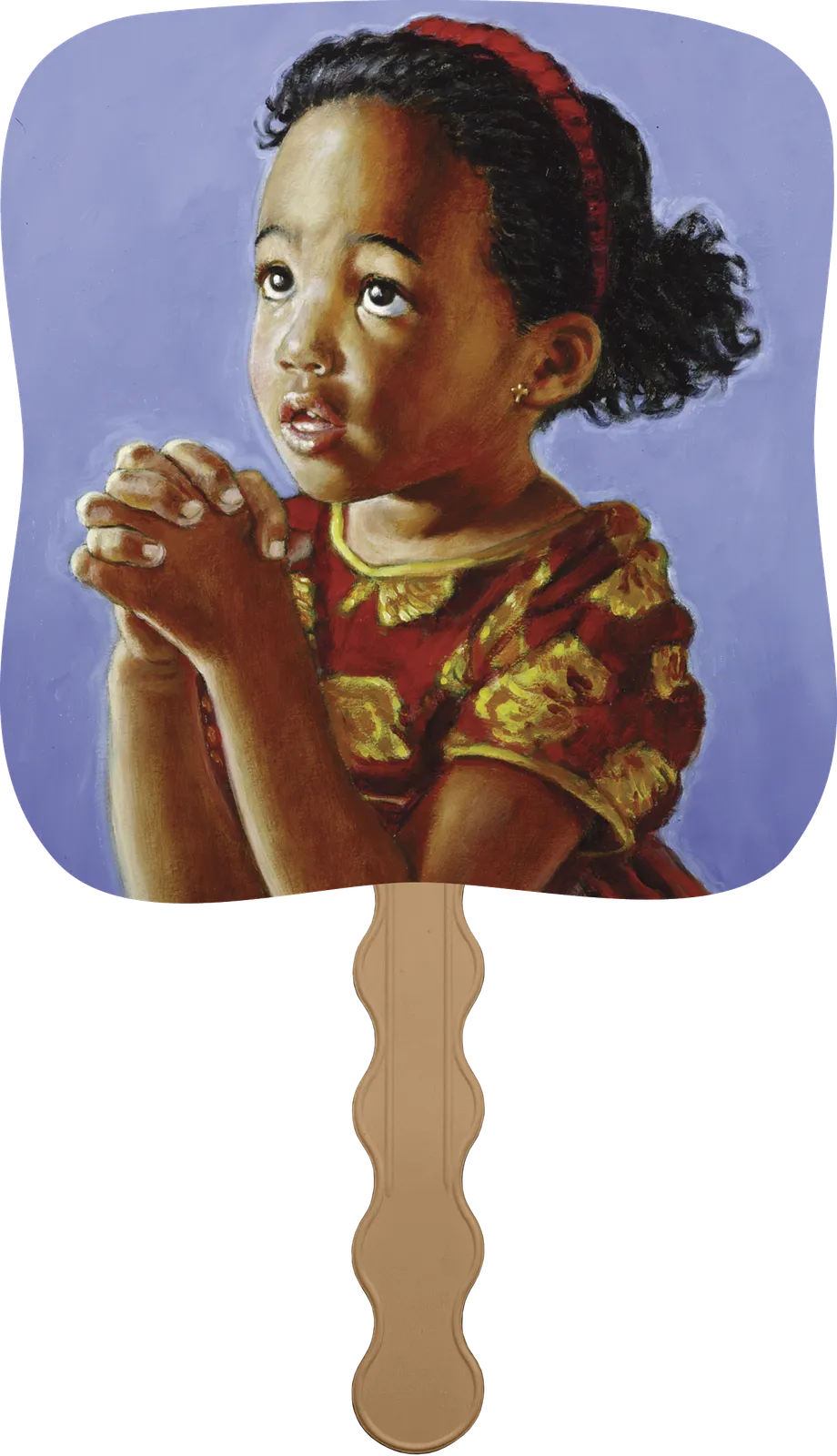 Heavenly Prayer Hand Fan Paper Custom - 7.75 x 7.5 in - product view 5