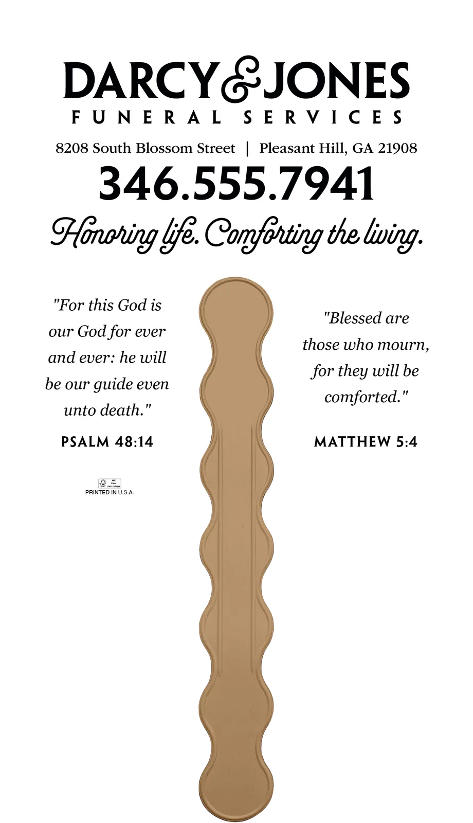 Holy Bible Hand Fan Paper Custom Imprint - 7.75 x 7.5 in - product view 2