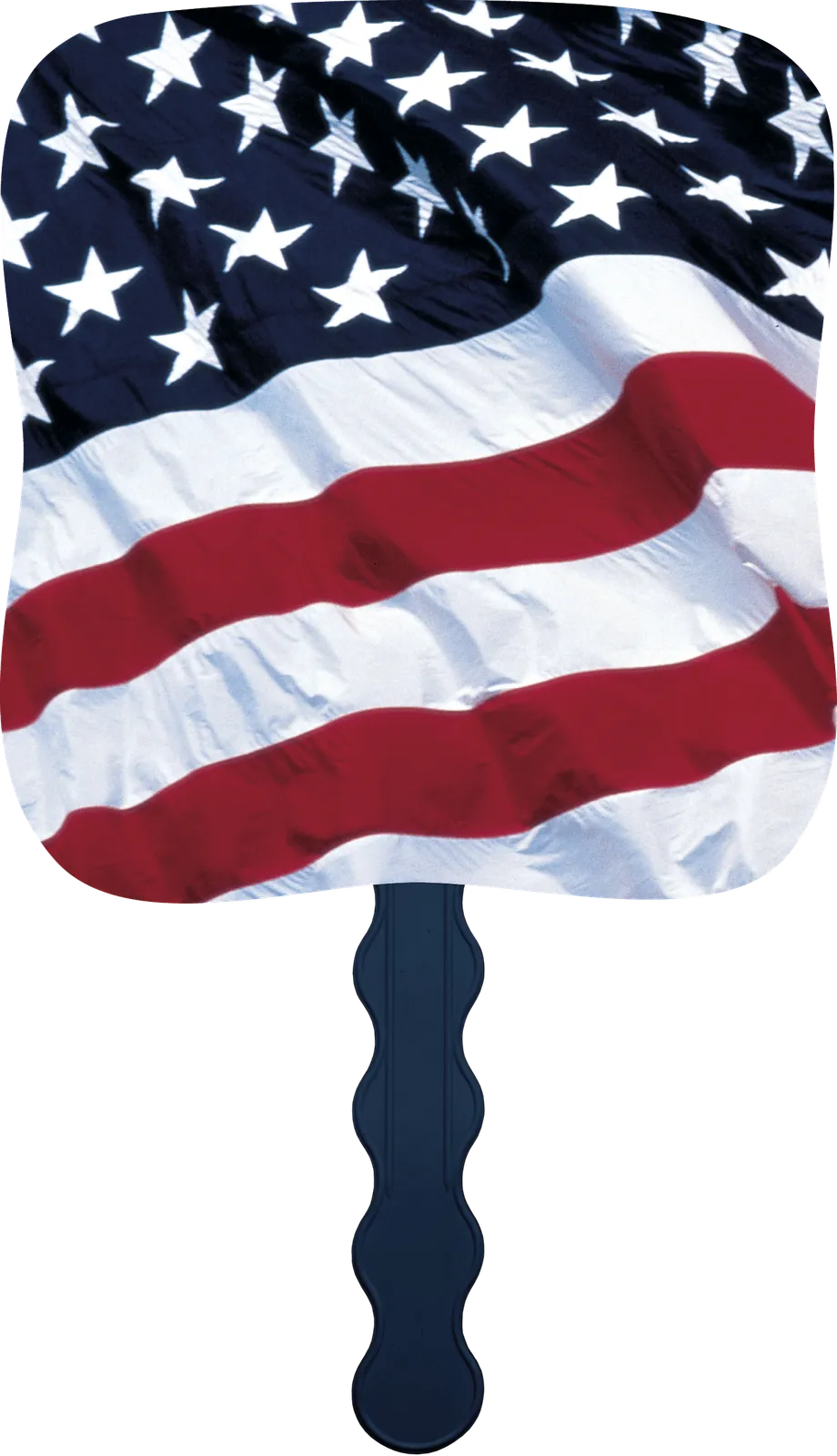 Old Glory Hand Fan Paper Patriotic Custom - 7.75 x 7.5 in - product view 5