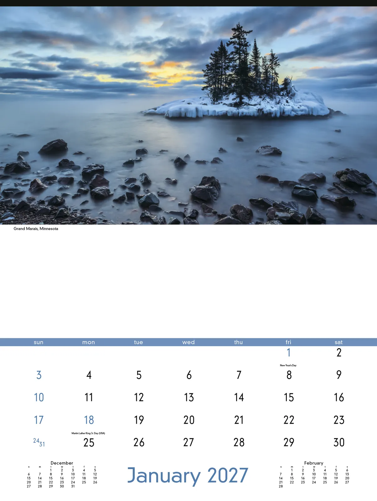 Americas Charm Wall Calendar Photography FSC - 23 x 17 in - product view 3