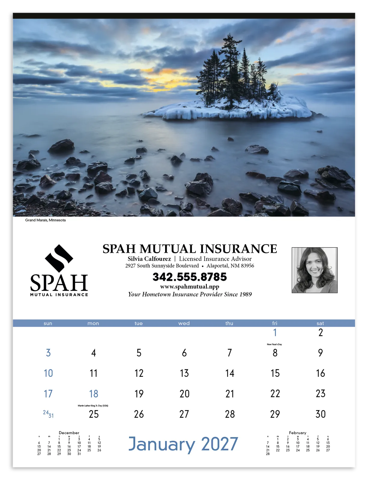 Americas Charm Wall Calendar Photography FSC - 23 x 17 in - product view 17