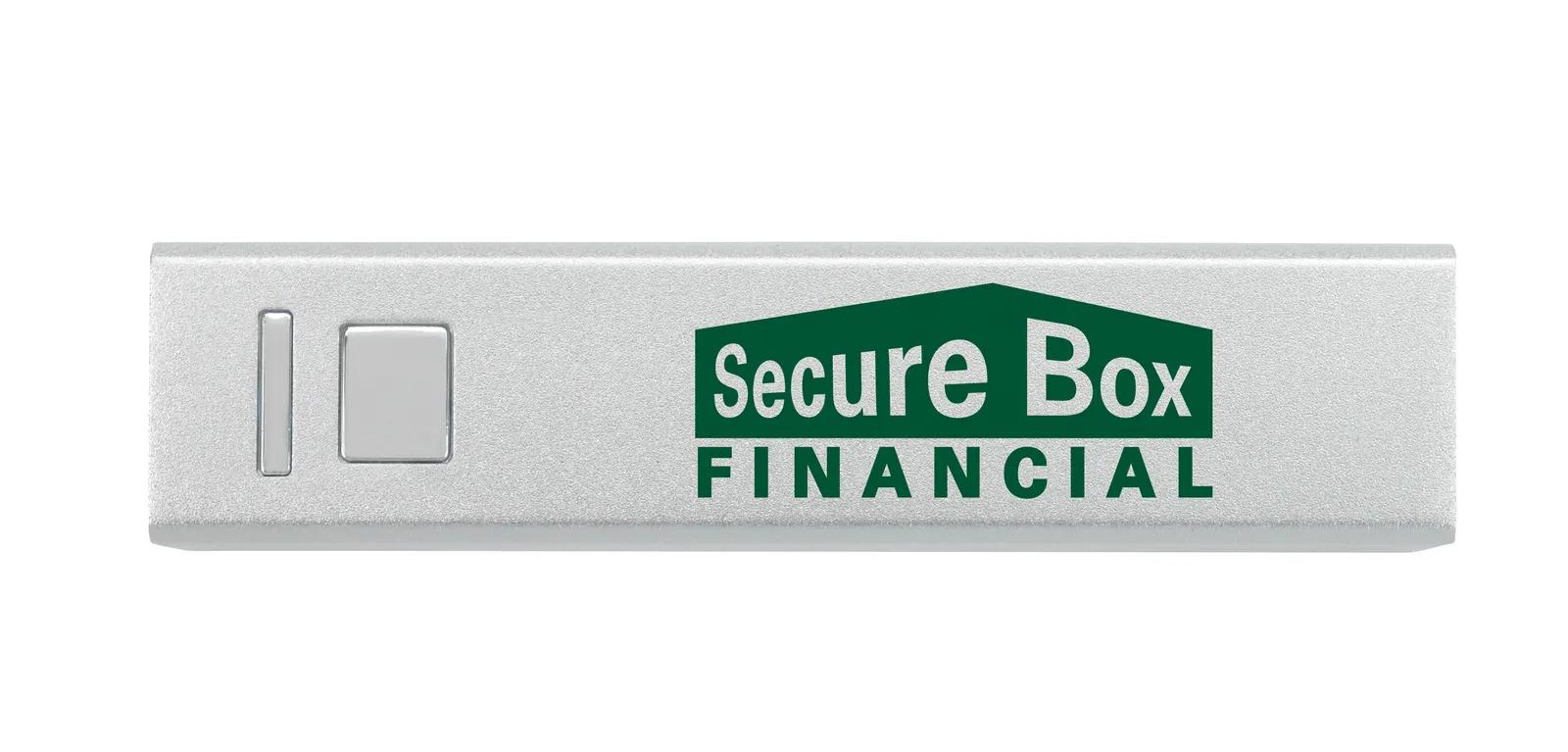 Metal Power Bank 2600mAh Aluminum Rechargeable - 3.75 x 0.88 in - product view 9