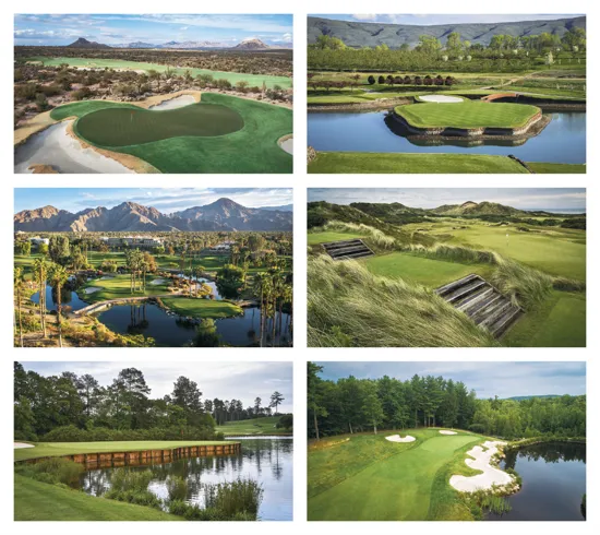 Executive Golf Wall Calendar Course Photography - 23 x 17 in