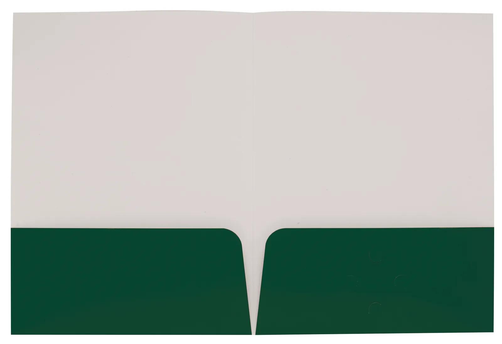 Gloss Paper Folder Business Card Slot - 12 x 9 in - product view 13