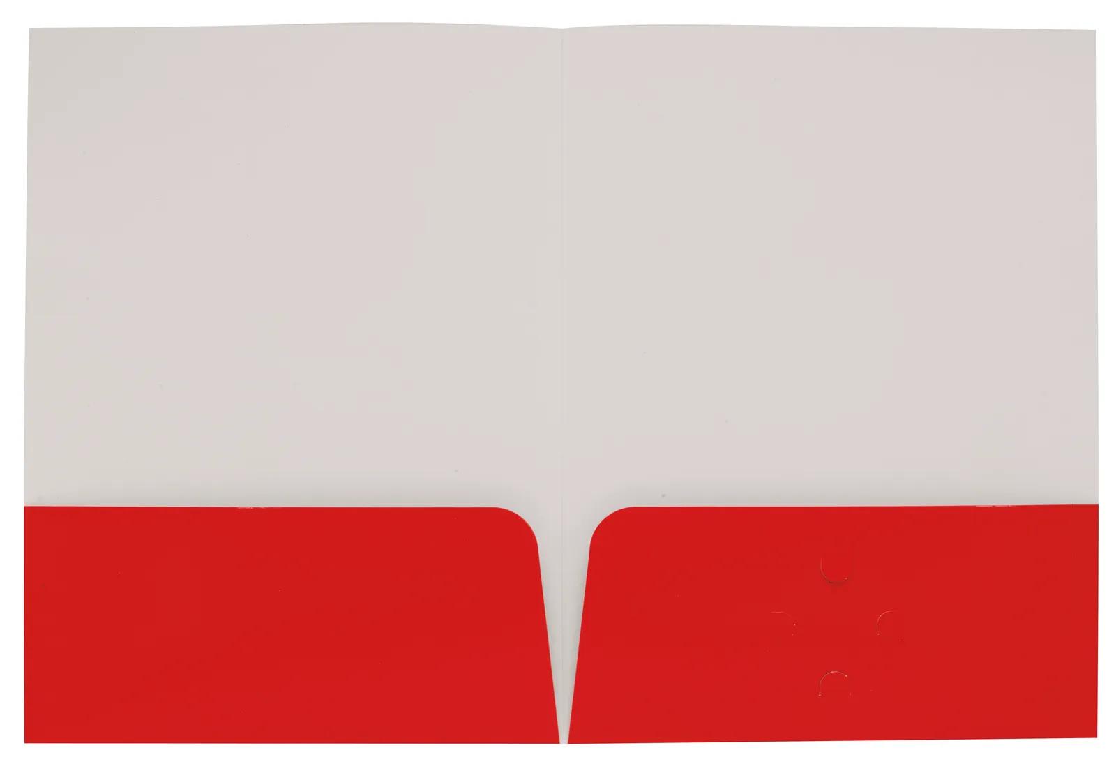 Gloss Paper Folder Business Card Slot - 12 x 9 in - product view 22