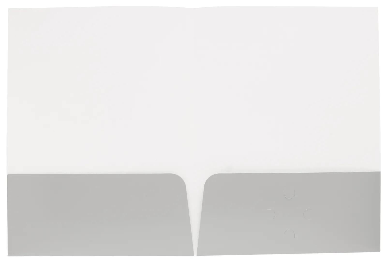 Gloss Paper Folder Business Card Slot - 12 x 9 in - product view 25