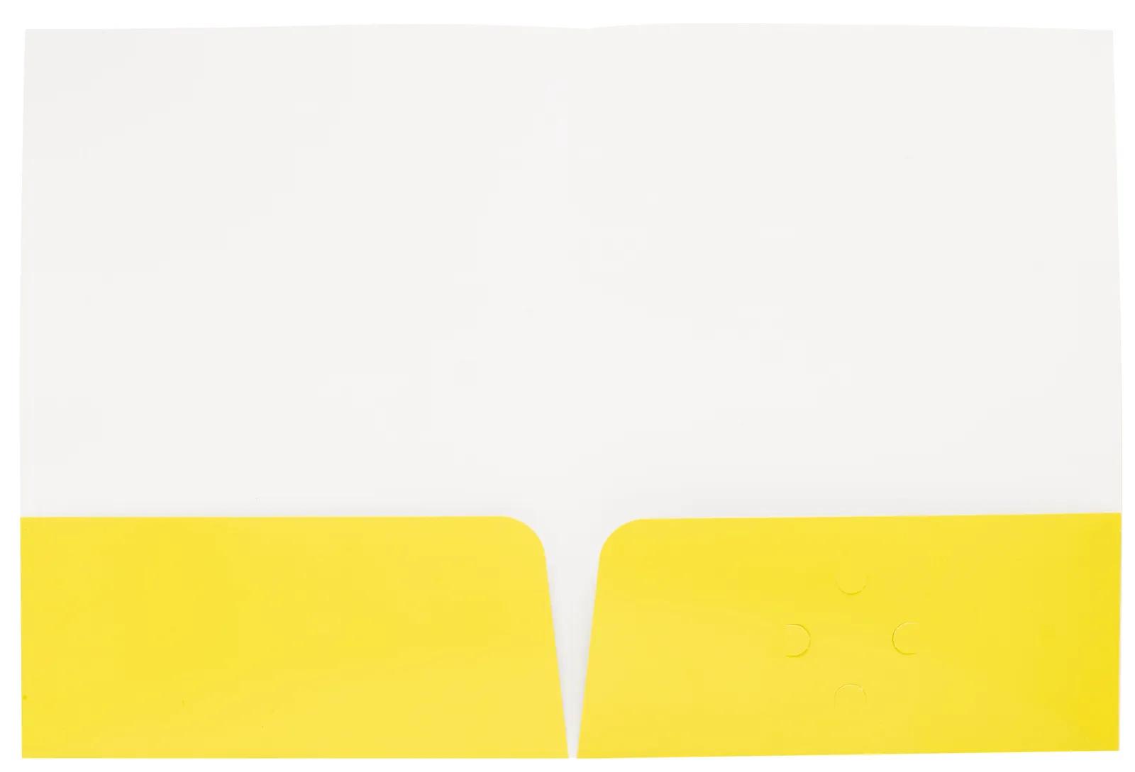 Gloss Paper Folder Business Card Slot - 12 x 9 in - product view 32