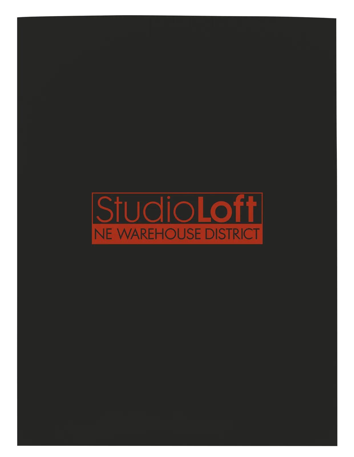 Gloss Paper Folder Business Card Slot - 12 x 9 in - product view 34