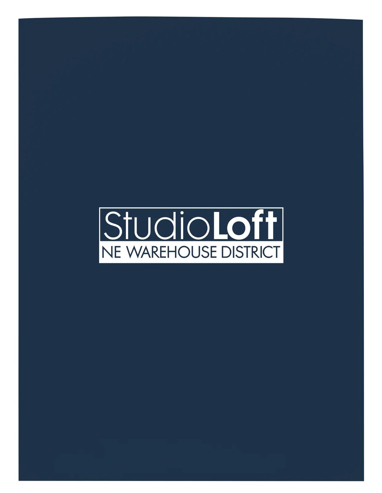 Gloss Paper Folder Business Card Slot - 12 x 9 in - product view 36