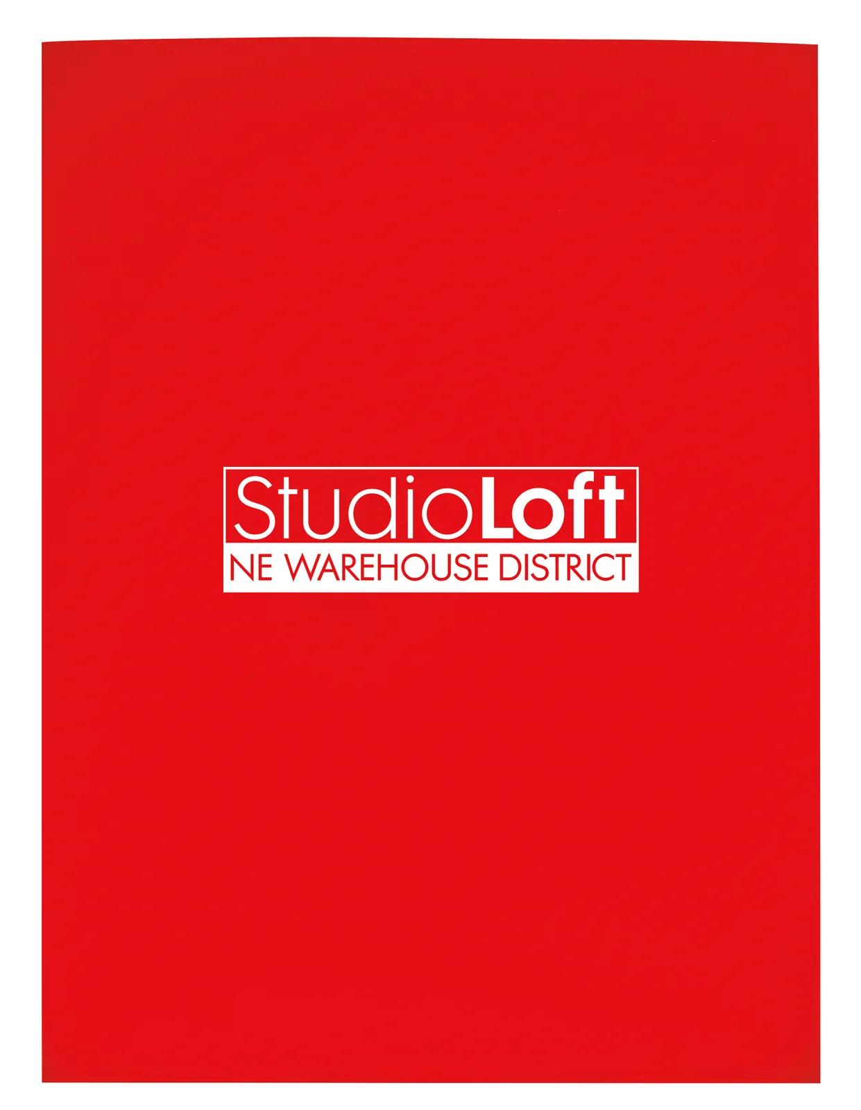 Gloss Paper Folder Business Card Slot - 12 x 9 in - product view 41