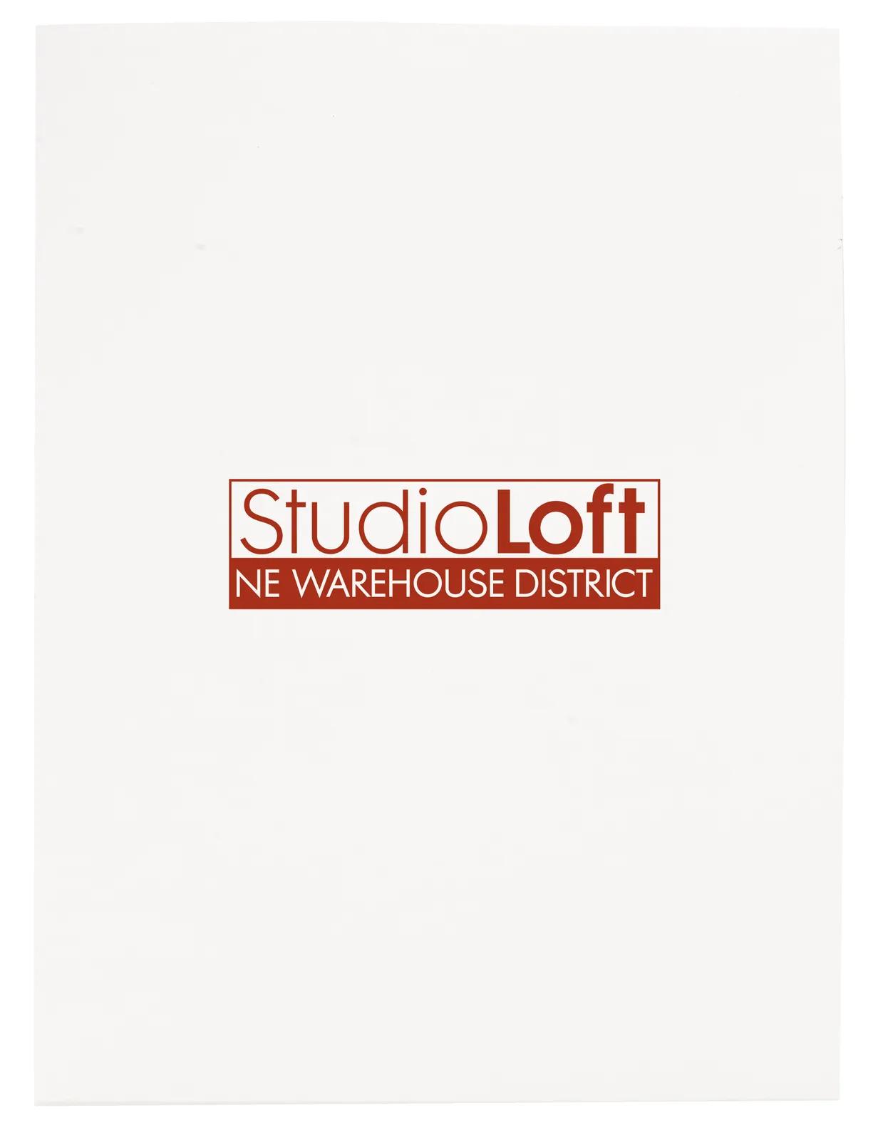 Gloss Paper Folder Business Card Slot - 12 x 9 in - product view 43