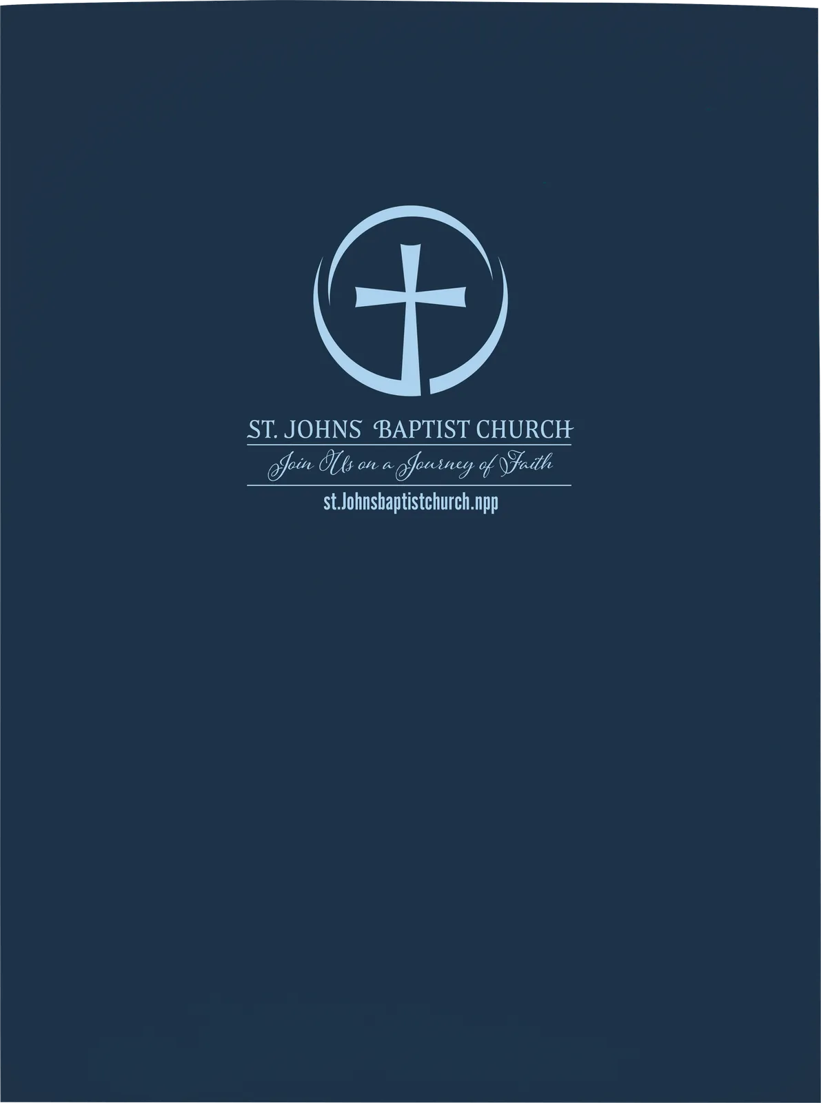 Gloss Paper Folder Business Card Slot - 12 x 9 in - product view 47