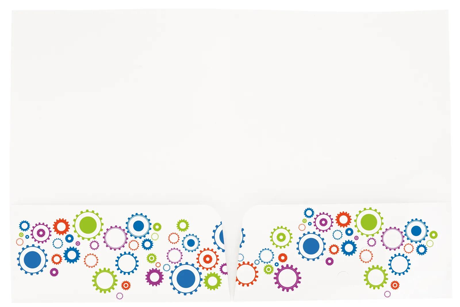 Full-Color Paper Folder Glossy Finish - 12 x 9 in - product view 7