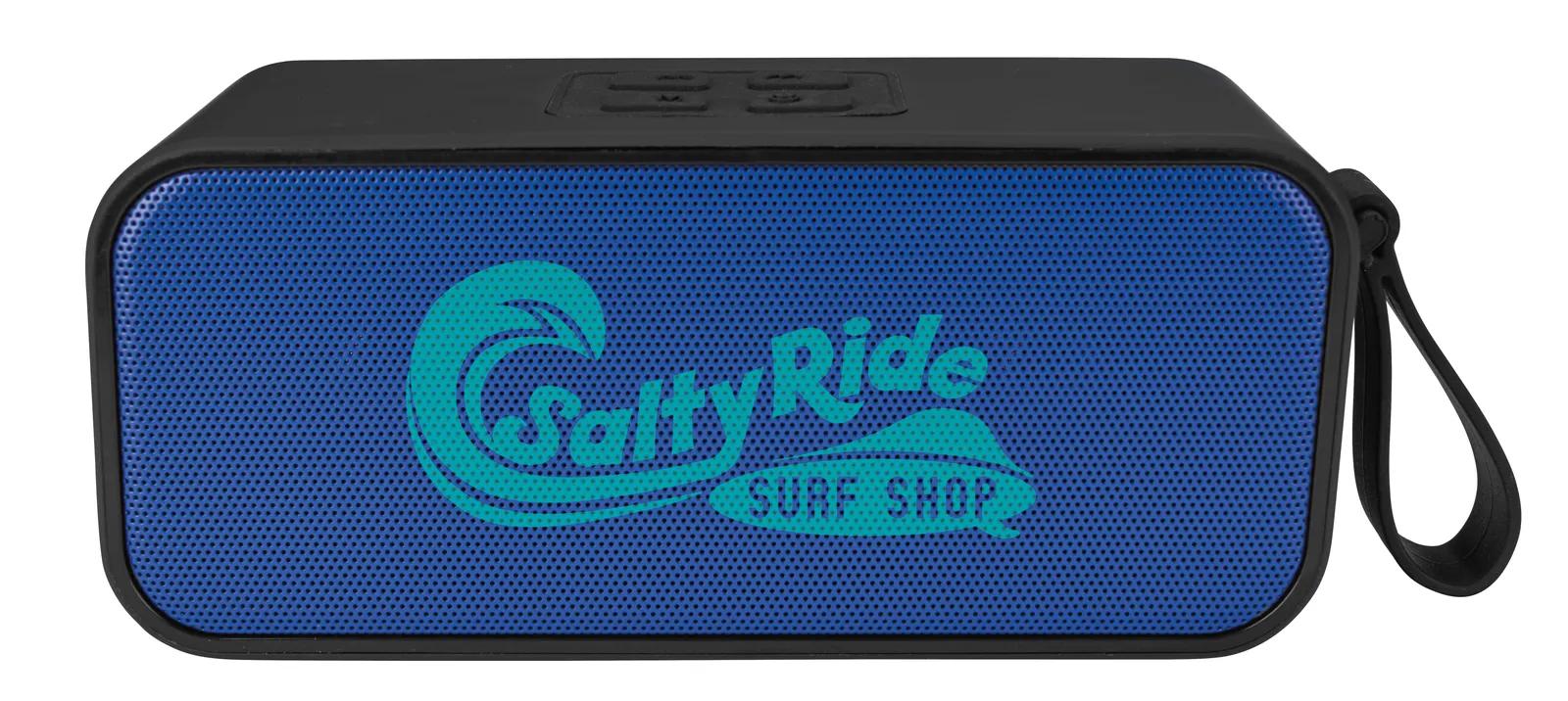 Waterproof Bluetooth Speaker IPX6 Fabric Front - 6.25 x 2.75 in - product view 4