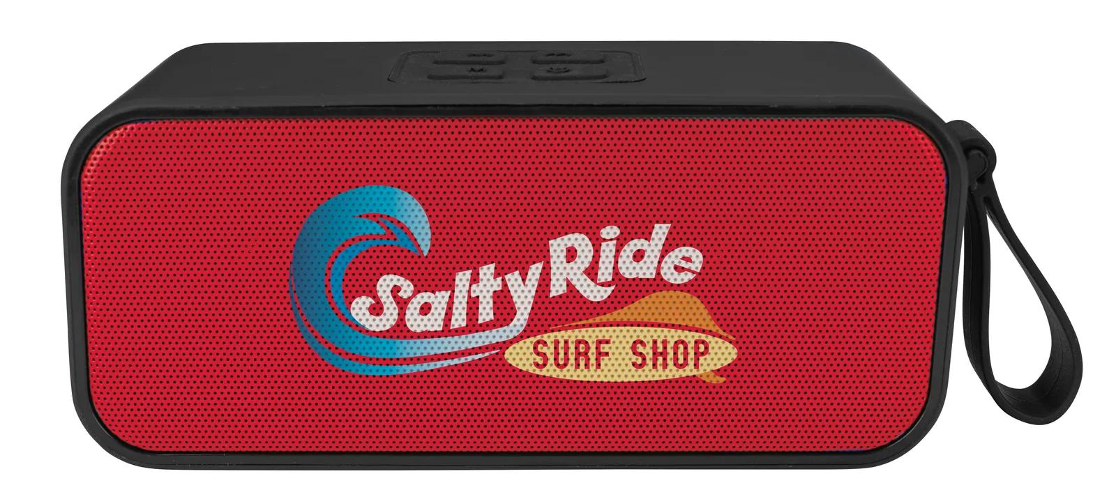 Waterproof Bluetooth Speaker IPX6 Fabric Front - 6.25 x 2.75 in - product view 7