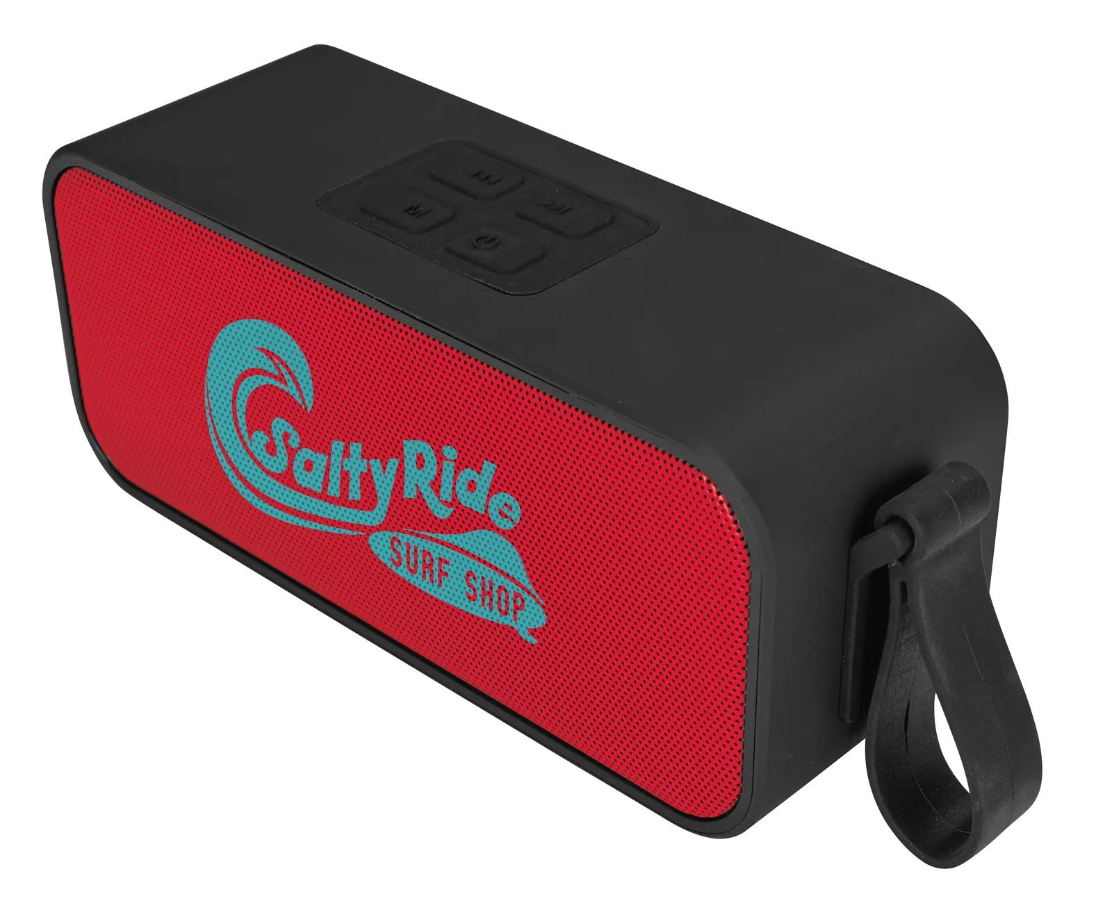 Waterproof Bluetooth Speaker IPX6 Fabric Front - 6.25 x 2.75 in - product view 8