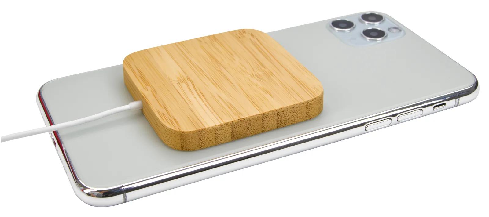 Bamboo Wireless Charger Magnetic Hold 15W - 2.4 x 2.4 in - product view 5