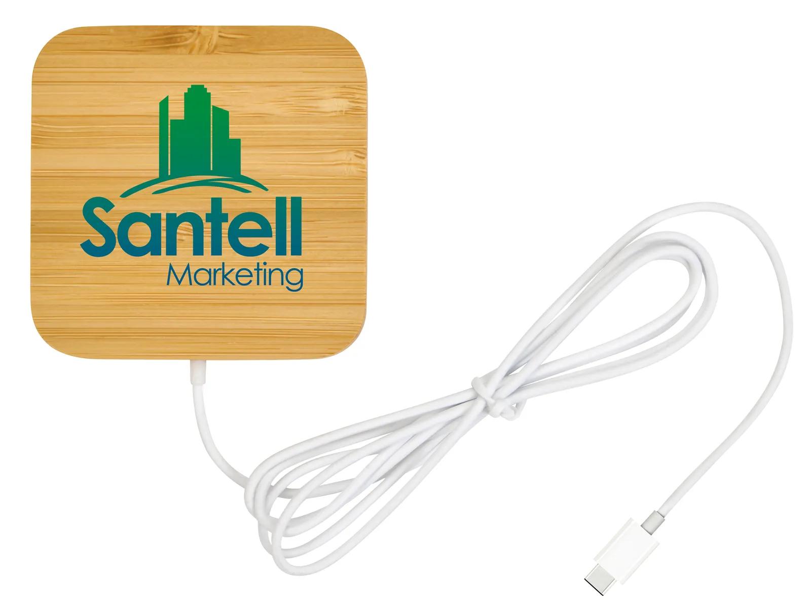 Bamboo Wireless Charger Magnetic Hold 15W - 2.4 x 2.4 in - product view 8