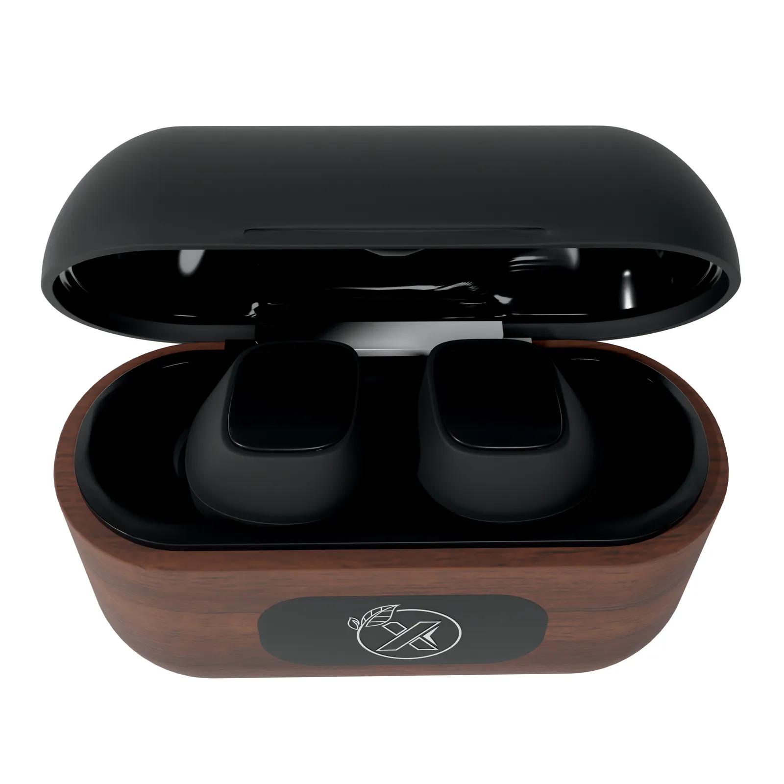 Walnut Wood Wireless Earbuds IPX5 Waterproof Case - product view 3