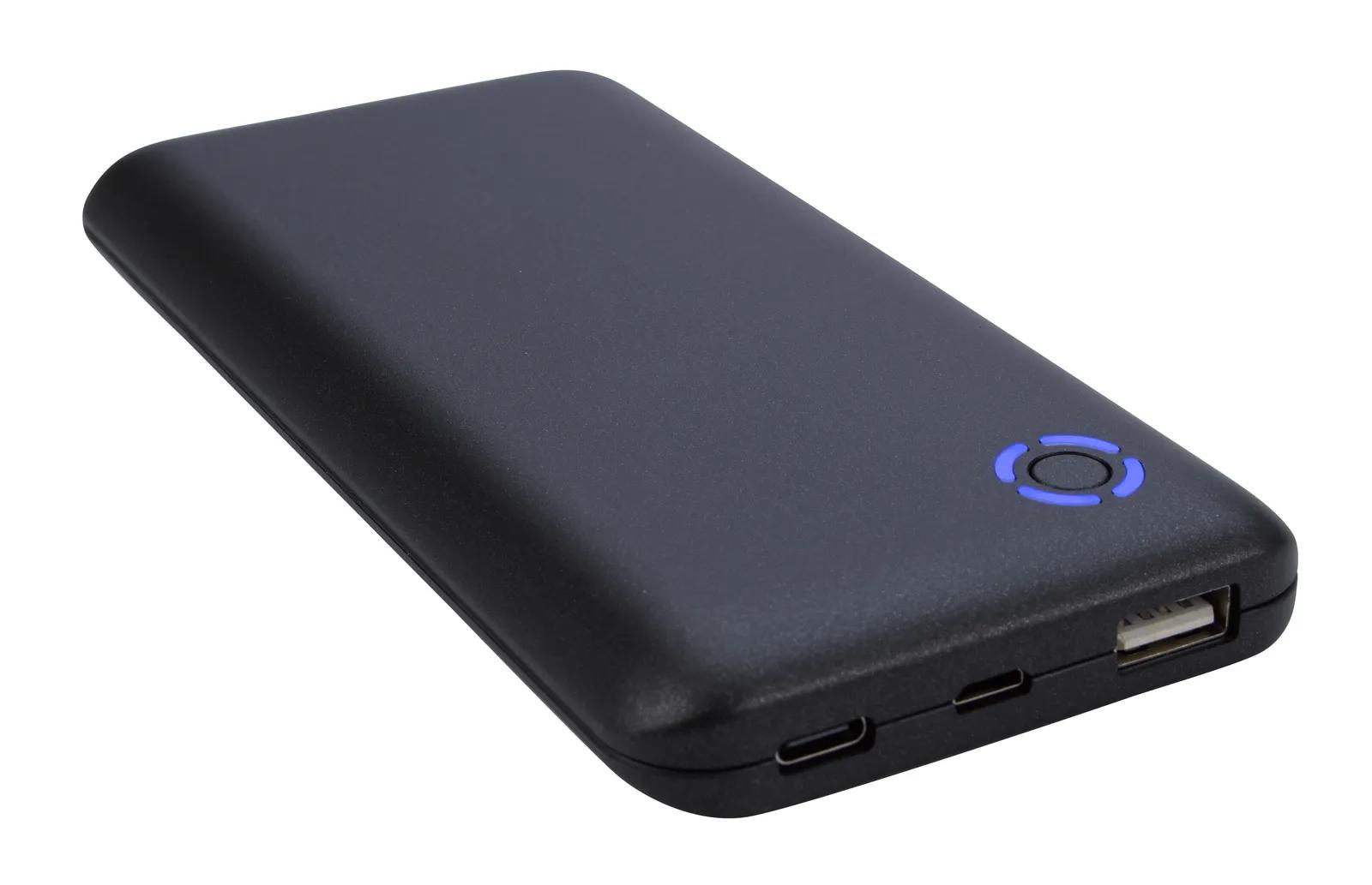 Wireless Power Bank Built-in Cables 10000 mAh Qi - 5.8 x 2.8 in - product view 3