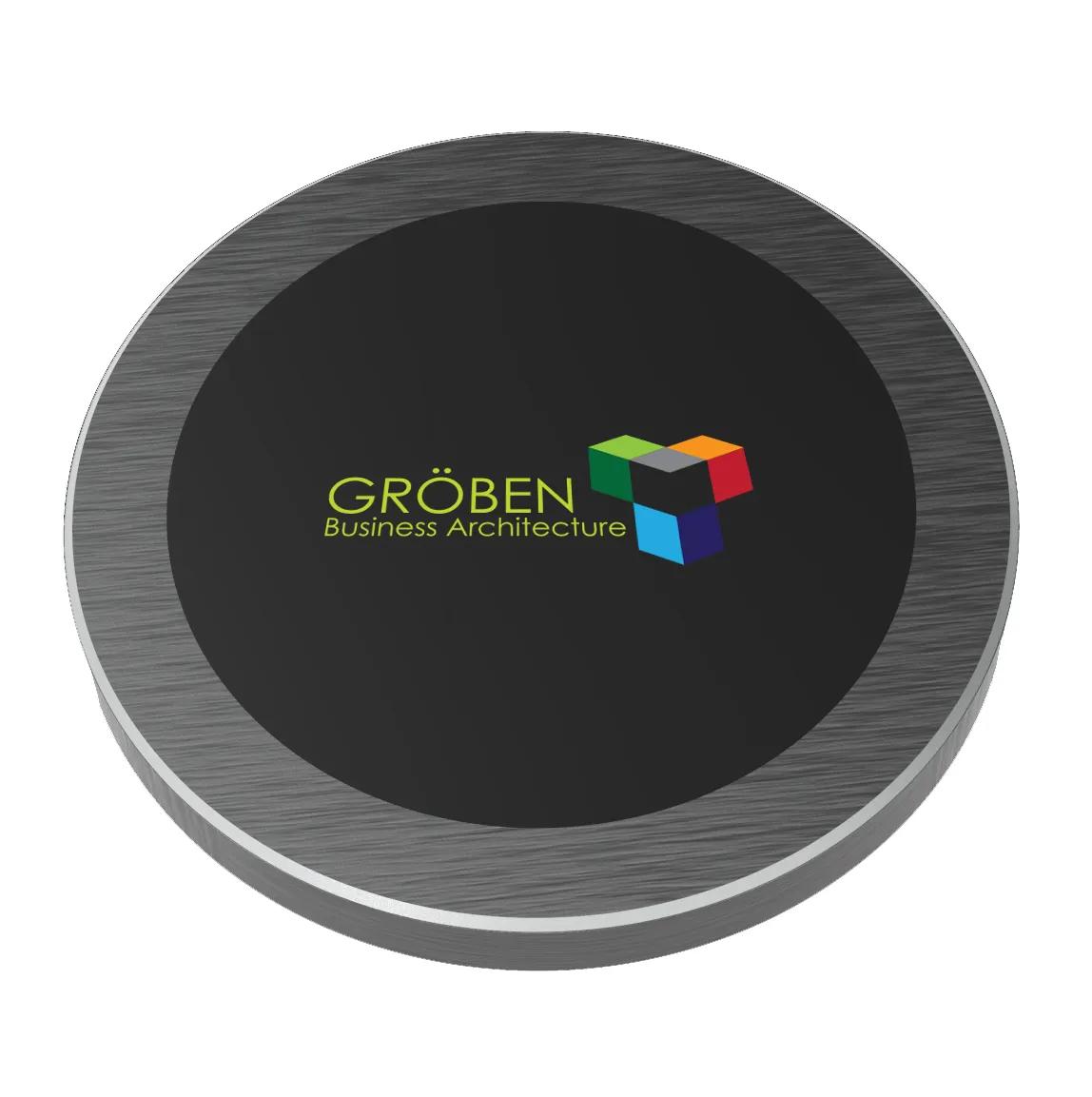 Metal Wireless Charger Full-Color 15W Aluminum Alloy - 0.375 in - product view 3