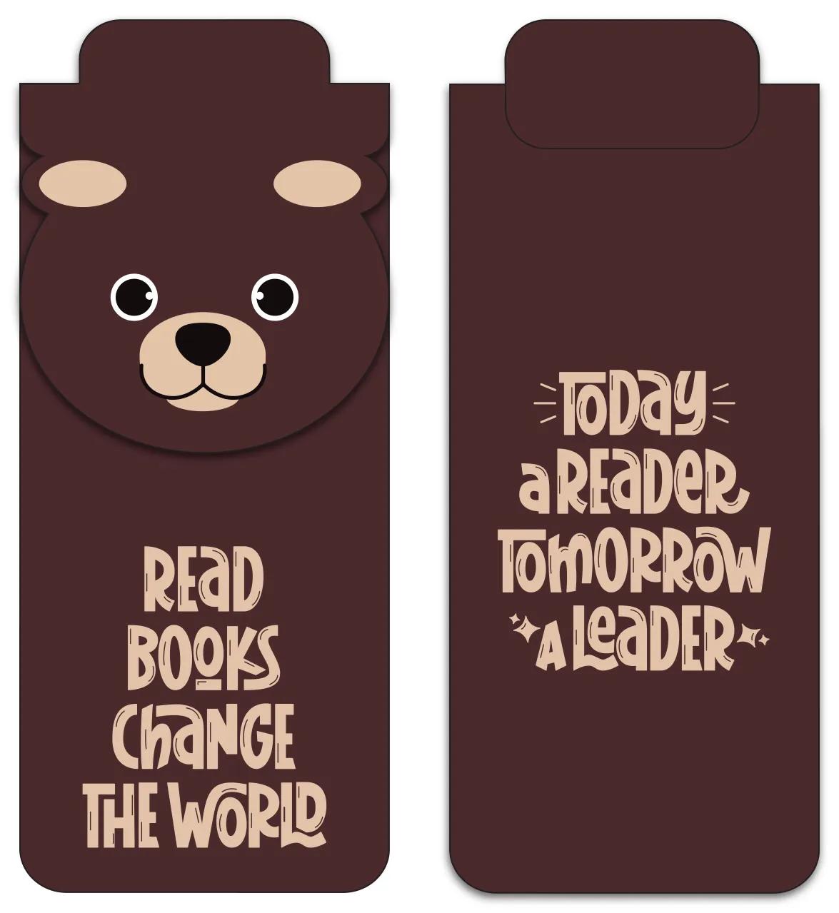 Die-Cut Character Magnetic Bookmark - 4.25 x 1.75 in - product view 38
