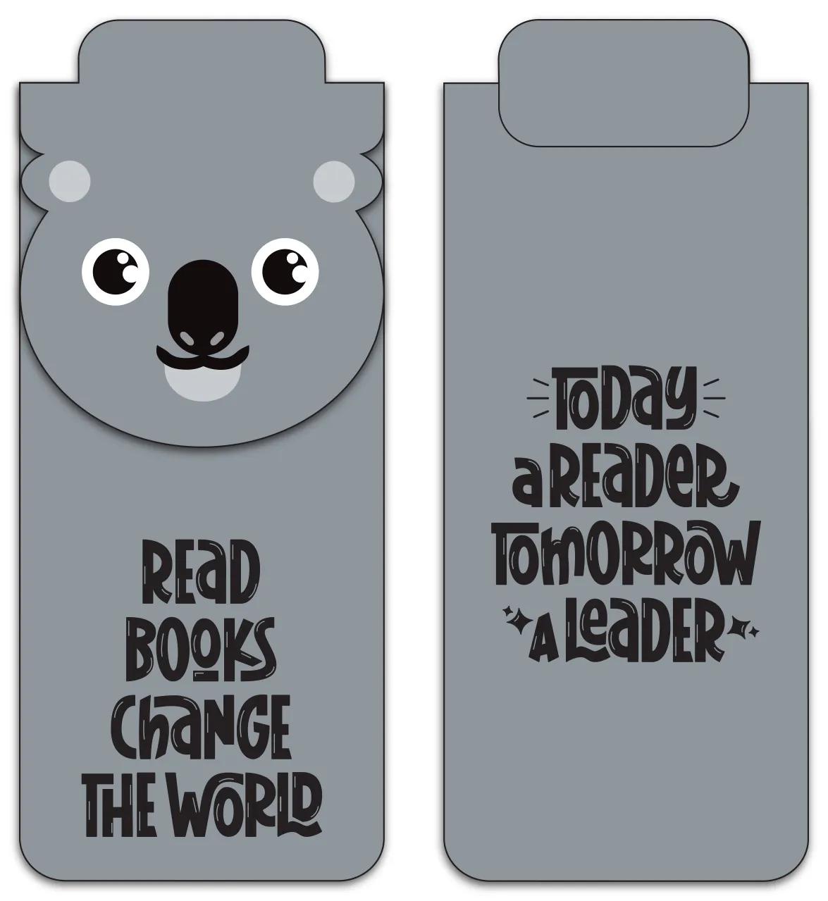 Die-Cut Character Magnetic Bookmark - 4.25 x 1.75 in - product view 54