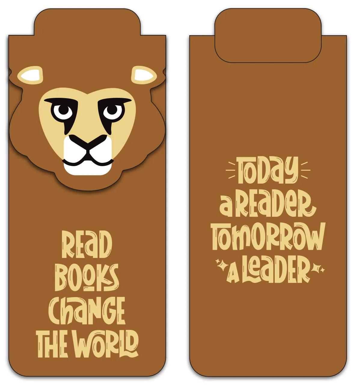 Die-Cut Character Magnetic Bookmark - 4.25 x 1.75 in - product view 55