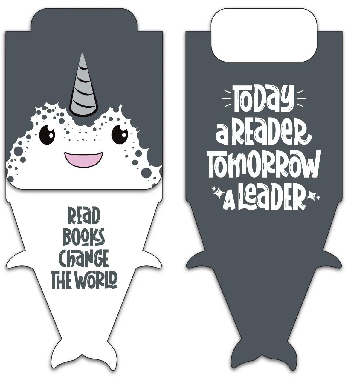 Die-Cut Character Magnetic Bookmark - 4.25 x 1.75 in - product view 57