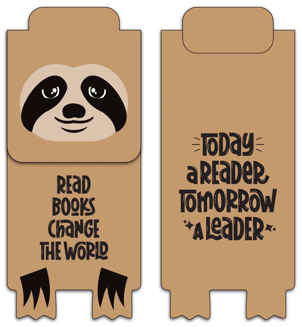 Die-Cut Character Magnetic Bookmark - 4.25 x 1.75 in - product view 64