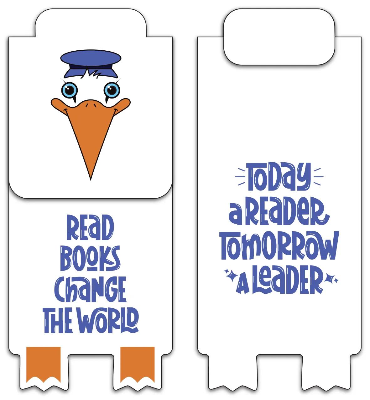Die-Cut Character Magnetic Bookmark - 4.25 x 1.75 in - product view 65