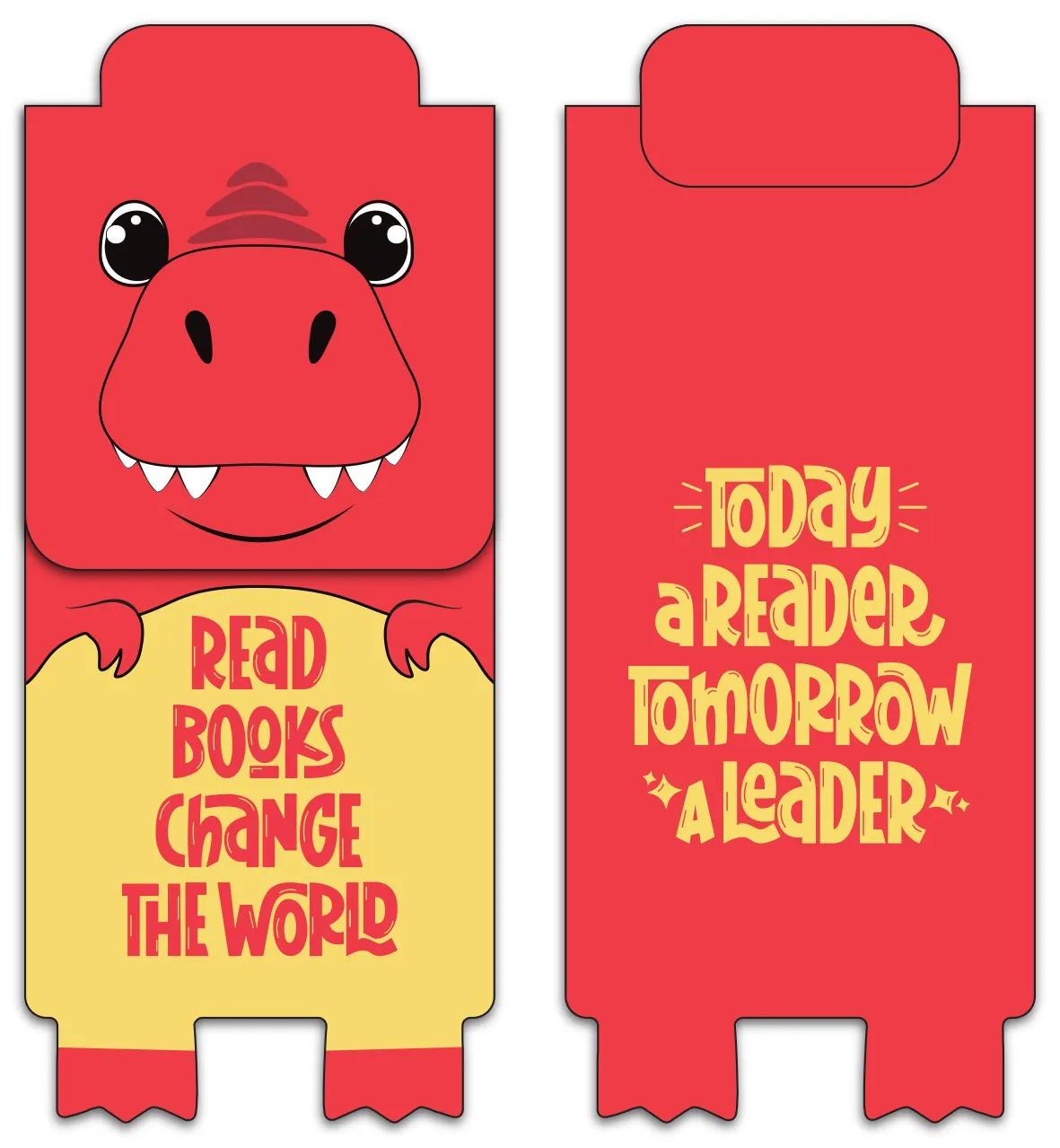Die-Cut Character Magnetic Bookmark - 4.25 x 1.75 in - product view 66