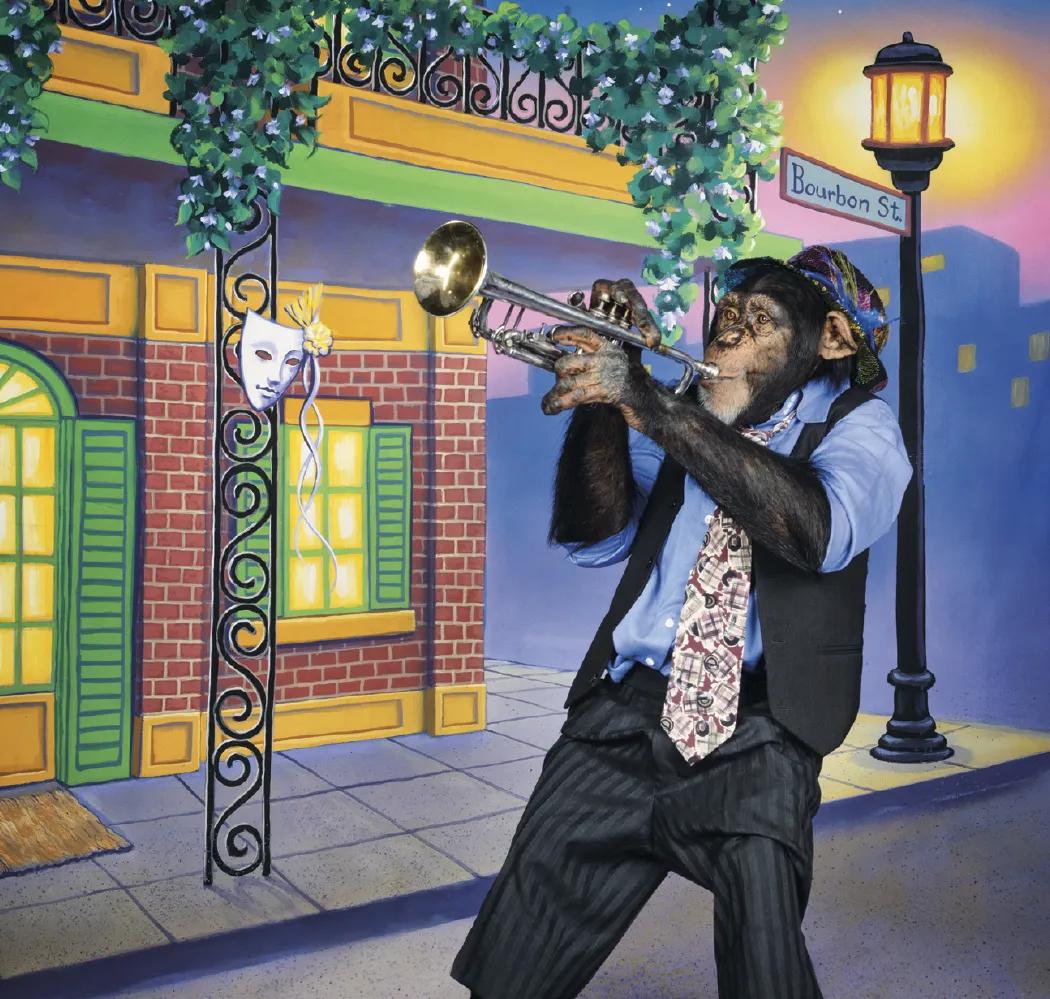 Monkey Business Wall Calendar FSC Paper - 19 x 9 in - product view 3