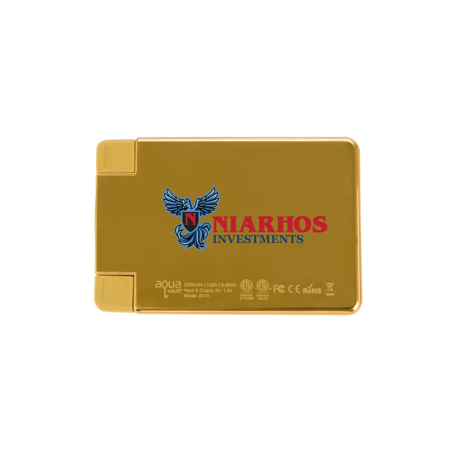 Credit Card Power Bank Stainless Steel - 2,300 mAh - product view 4