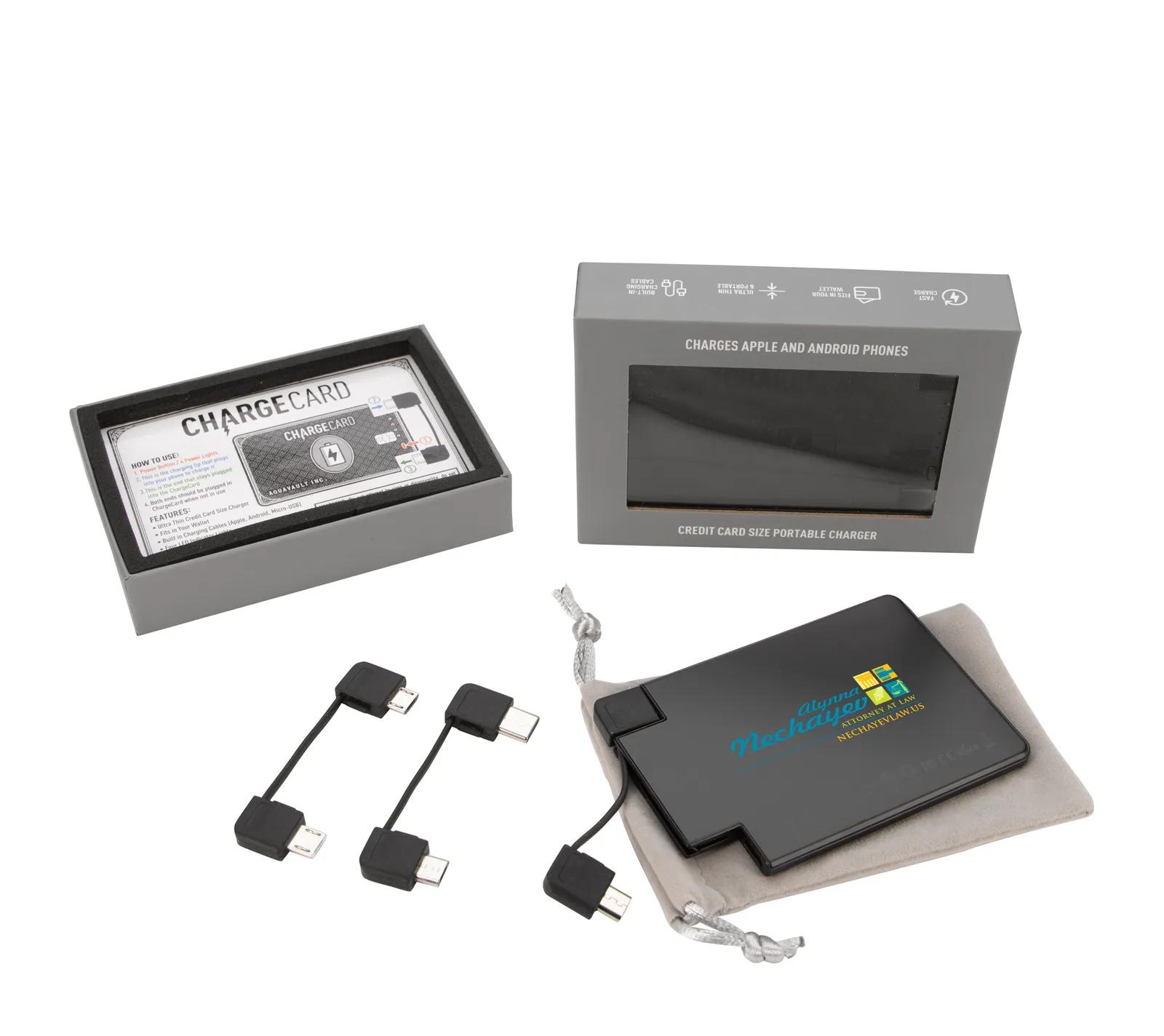 Credit Card Power Bank Stainless Steel - 2,300 mAh - product view 7